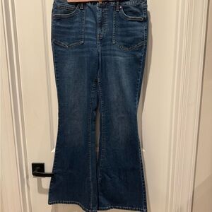 Celebrity Pink Dark Blue Flare Jeans